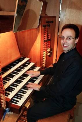 Samuel Kummer (GER Organist Dresdner Frauenkirche) spielt auf einer Orgel in Kirchheim unter Teck