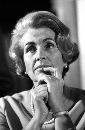 Hildegard Hamm-Brücher (GER FDP Staatssekretärin im Bundesministerium für Bildung und Wissenschaft) am Vorabend der bayerischen Landtagswahlen 1970