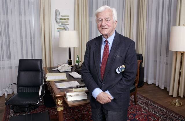 Dr. Richard von Weizsäcker (GER CDU Bundespräsident a.D.) anlässlich eines Interviews in Berlin