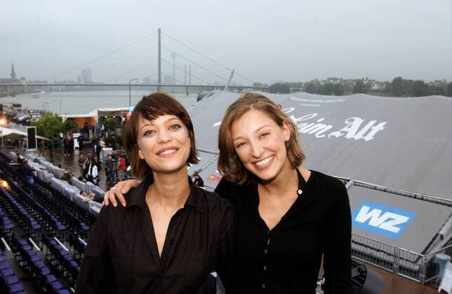 Schauspielerinnen Heike Makatsch (li.) und Alexandra Maria Lara (beide GER) in Düsseldorf
