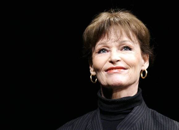 Schauspielerin Angelica Domröse (GER) anlässlich der Lesung ihrer Autobiographie im Erfurter Kaisersaal aus