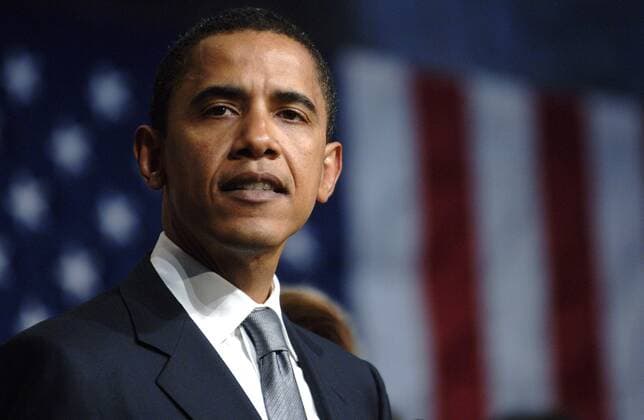 Barack Obama (USA Senator des Staates Illinois) vor der amerikanischen Nationalflagge anlässlich der Veranstaltung HONEST LEADERSHIP - OPEN GOVERNMENT seiner Partei in Washington D.C.  wap20060118521