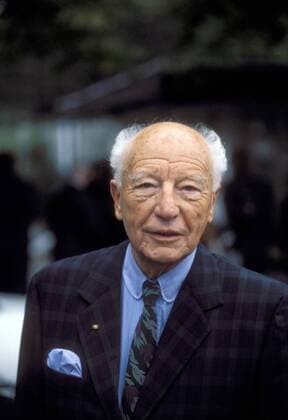 Walter Scheel (GER FDP) anlässlich des 7. Todestages von Willi Brandt auf dem Waldfriedhof in Berlin