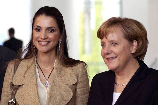 Bundeskanzlerin Angela Merkel (re., GER CDU) und Königin Rania al-Abdullah von Jordanien (JOR) in Berlin