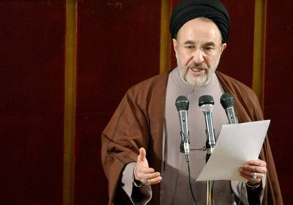 Präsident Mohammad Khatami (IRI) während einer Parlamentssitzung in Teheran  irp2004011401