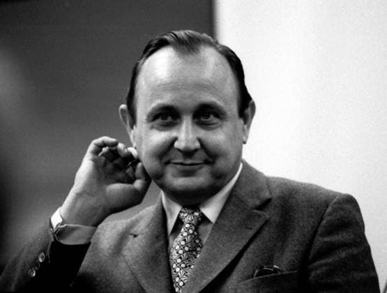Hans-Dietrich Genscher (GER FDP Bundesinnenminister) in Wolfsburg