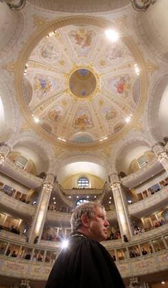 Jochen Bohl (GER Oberkirchenrat Landesbischof Evangelische Kirche in Sachsen) anlässlich des Gottesdienstes zum ersten Kirchweihfest in der Frauenkirche in Dresden
