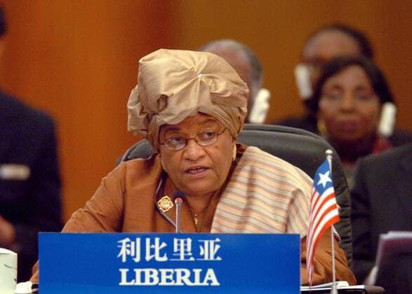 Ellen Johnson-Sirleaf (LBR Staatspräsidentin) anlässlich des Gipfeltreffens des - Forum on China Africa Cooperation - (FOCAC) in Peking 