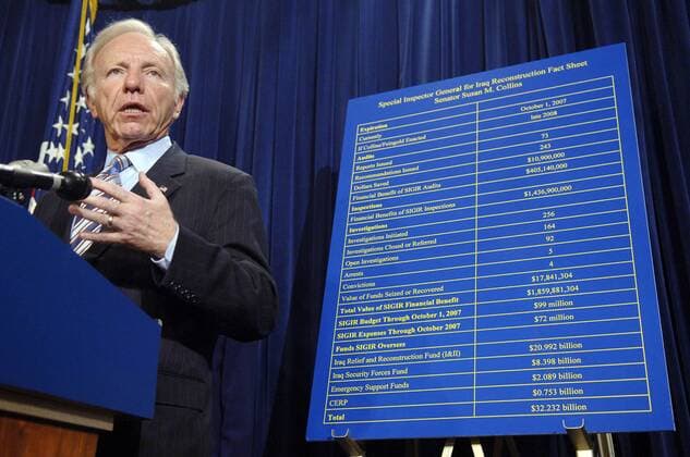 Joe Lieberman (USA Demokraten Senator Connecticut) anlässlich einer Pressekonferenz in Washington DC -  WAP20061114327