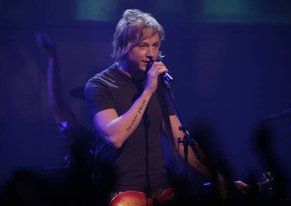 Sänger Samu Haber (FIN Sunrise Avenue) anlässlich der RTL II Show - The Dome 40 - in Düsseldorf