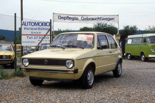 Volkswagen Golf I von 1979 auf dem Gebrauchtwagenmarkt der Helmut Sühling GmbH in Bonn
