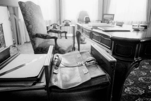 Arbeitszimmer des ehemaligen Bundeskanzlers Konrad Adenauer im Palais Schaumburg in Bonn