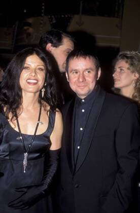 Schauspieler Joachim Krol und Uschi Obermaier (beide GER) anlässlich des Deutschen Filmballs in München