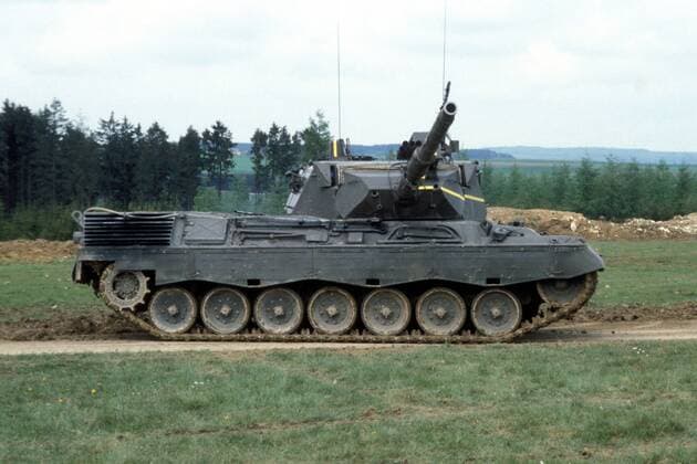 Panzer - Leopard 1 - während eines Manövers der Bundeswehr