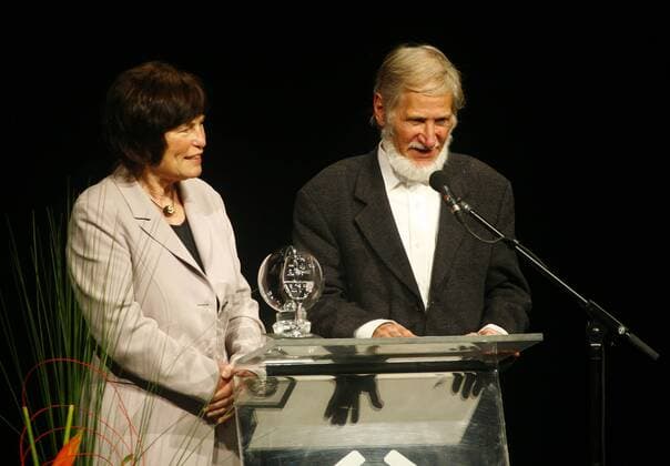 Menschenrechtsaktivisten Dr. Rupert Neudeck und Ehefrau Christel (beide GER Gründer Notärzte Komitee Cap Anamur) anlässlich der Verleihung des Steiger Awards 2007 in Bochum