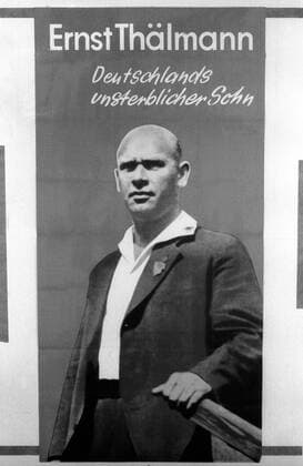 Plakat - Ernst Thälmann, Deutschlands unsterblicher Sohn -