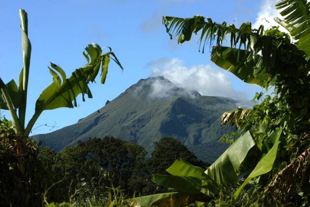 Vulkan Montagne Pelee auf Martinique in der Karibik