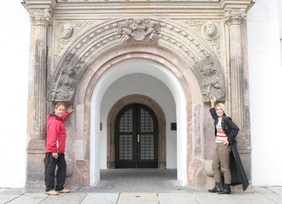 Sängerin Stefanie Hertel mit ihrem Vater Eberhard (beide GER) in Chemnitz