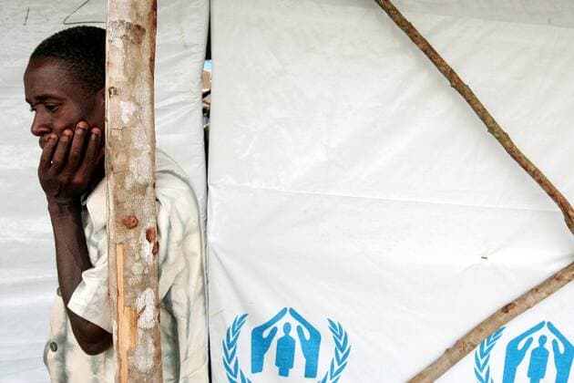 IMAGO Nature: Unsere Erde, Umweltprobleme, Welthunger Flüchtling im UN Flüchtlingslager in Jembe - Sierra Leone 