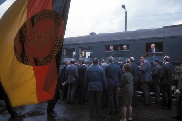 Empfang von Bundeskanzler Willy Brandt anlässlich eines Besuchs in Erfurt