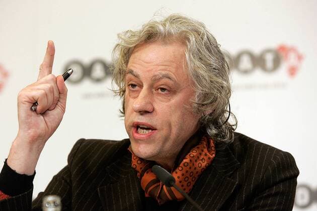 Sänger Bob Geldof (IRL) während der Pressekonferenz zur Veröffentlichung des DATA-Berichtes 2007 im Vorfeld des G8-Gipfels in Berlin