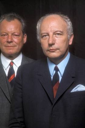 Bundespräsident Walter Scheel (re.) und Bundeskanzler Willy Brandt (beide GER)
