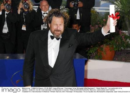 Preisträger Julian Schnabel (USA Regisseur) - Beste Regie für - Le scaphandre et le papillon - anlässlich der 60. Internationalen Filmfestspiele in Cannes - 