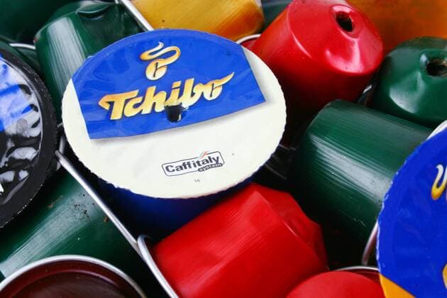 Gebrauchte Nespresso- und Tchibo Kapseln