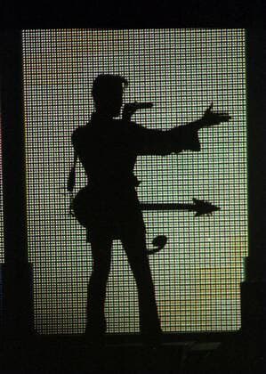 Sänger Prince (USA) während seines Konzerts in Los Angeles -  (lap97041101)