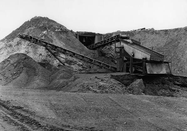 Steinkohleförderung in der Zeche Alstaden in Oberhausen - Ruhrgebiet