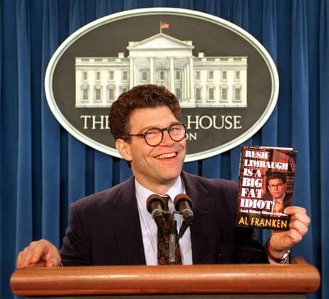 Comedian Al Franken (USA) präsentiert das Buch - Rush Limbaugh is a Big Fat Idiot - in Washington D.C. -  (WAP9691229219219)