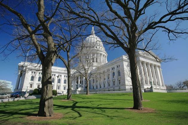 Kapitol in Madison, Hauptstadt des Staates Wisconsin - iblmsz00211043