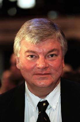 Bodo Hombach (GER SPD designierter Bundesminister für besondere Aufgaben und Kanzleramtschef) auf einem außerordentlichen Bundesparteitag seiner Partei in Bonn