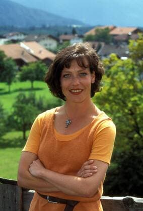 Schauspielerin Janina Hartwig (GER) anlässlich eines Pressetermins zur Sat.1-Fernsehserie - Der Bergdoktor - in Wildermieming