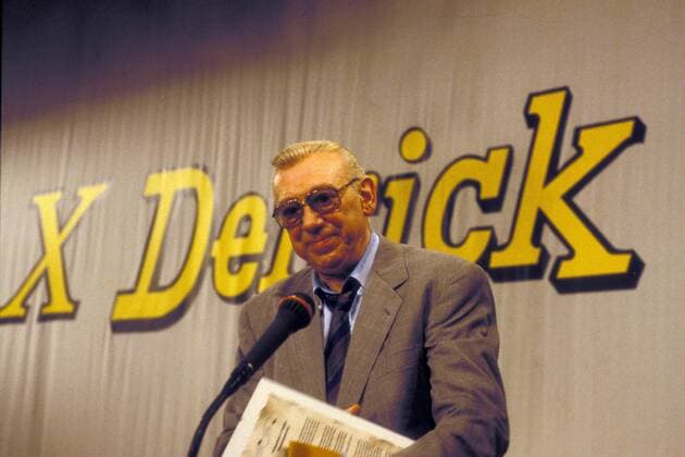 Schauspieler Horst Tappert (GER) anlässlich der 250. Folge der ZDF-Serie - Derrick - in München
