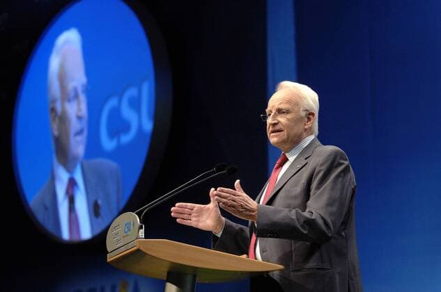 Edmund Stoiber (GER CSU Ministerpräsident Bayern) anlässlich des CSU-Parteitags in München