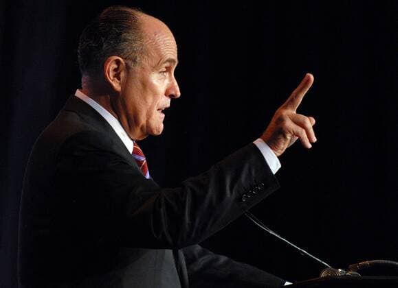 Präsidentschaftskandidat Rudy Giuliani (USA Republikaner) spricht vor der - Republican Jewish Coalition - in Washington D.C.  WAP2007101608