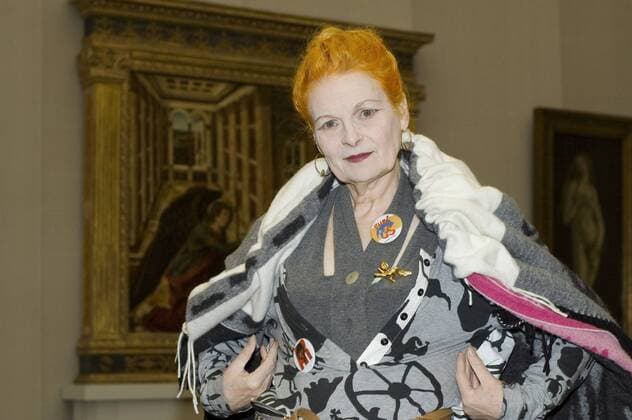 Modedesignerin Vivienne Westwood (GBR) anlässlich eines Pressetermins zur Berliner Lektion - Active Resistance against Propaganda - in der Gemäldegalerie am Kulturforum in Berlin