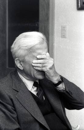Richard von Weizsäcker (GER CDU-Landesvorsitzender Regierender Bürgermeister Berlin) in Bayrischzell
