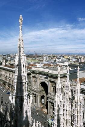 Mailänder Dom - Santa Maria Nascente - und Einkaufspassage - Galleria Vittorio Emanuele II - (iblneh00314468)