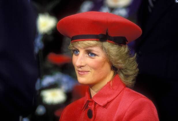 Prinzessin Diana von Wales anlässlich eines Besuches in Bonn