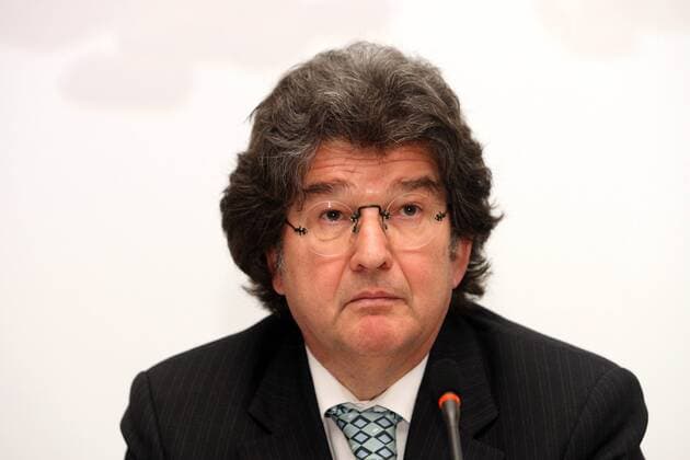 Alfred T. Ritter (Geschäftsführer Ritter Sport) während einer Pressekonferenz anlässlich der 37. Internationalen Süßwarenmesse in Köln