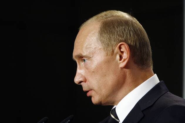 Präsident Wladimir Putin (Russland) in Dresden