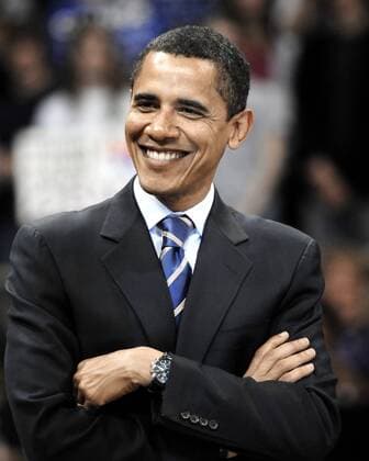 Präsidentschaftskandidat Barack Obama (USA Demokraten Senator Illinois) während einer Wahlkampfveranstaltung in Pittsburgh - Pennsylvania -  (PIT2008042142)