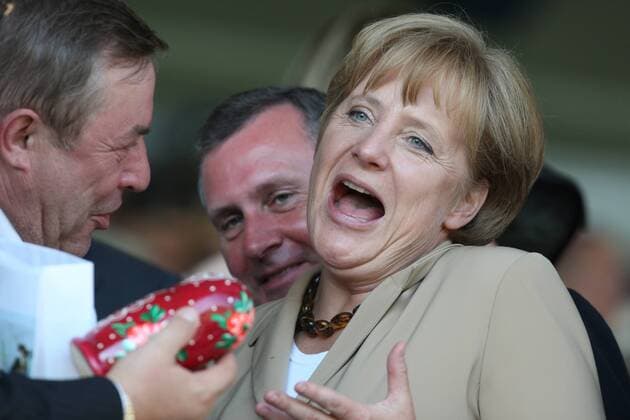 Bundeskanzlerin Angela Merkel (Deutschland CDU) anlässlich der Eröffnung der CHIO 2008 in Aachen