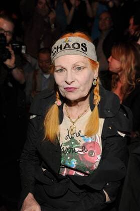Designerin Vivienne Westwood anlässlich der Mercedes Benz Fashionweek 2009 in Berlin