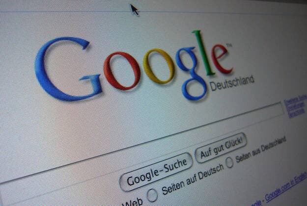 Screenshot - Homepage der Internet-Suchmaschine Google Deutschland