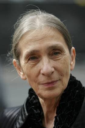 Choreographin Pina Bausch anlässlich ihrer Verleihung des Goethepreises in Frankfurt am Main