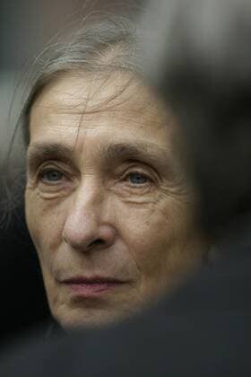 Preisträgerin Choreographin Pina Bausch anlässlich ihrer Verleihung des Goethepreises in Frankfurt am Main