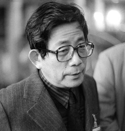 Schriftsteller Kenzaburo Oe in Moskau -  (BAA0114531)